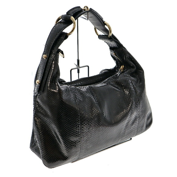 Gucci Handbag Python Leather Black - Picture 2 of 13